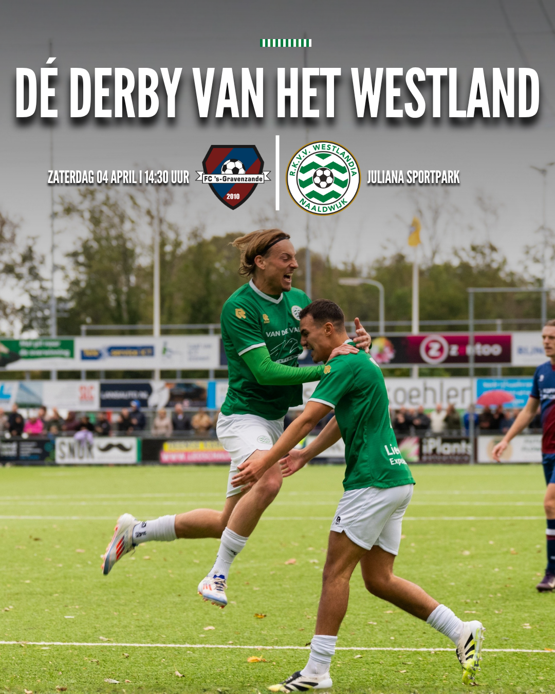 Voorbeschouwing 3de derby van het seizoen, zaterdagselectie speelt ook voor de beker en vooruitblik op de Westland Kampioenschappen van maandag 6 april.