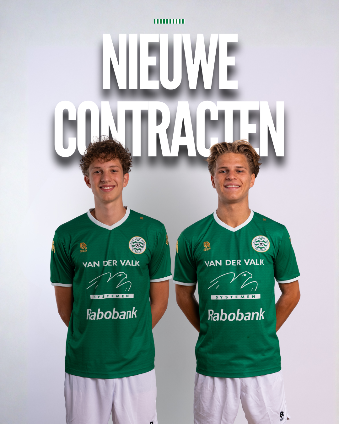 Twee jongens van de club tekenen bij Westlandia!