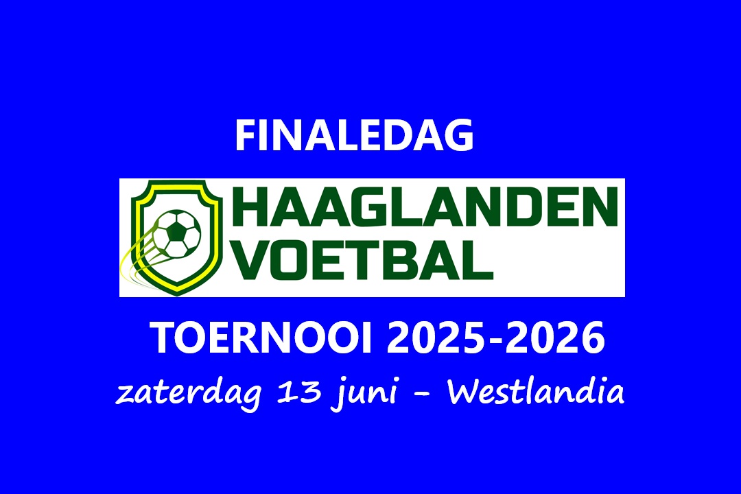 Haaglandencup werving - 13 juni op Westlandia