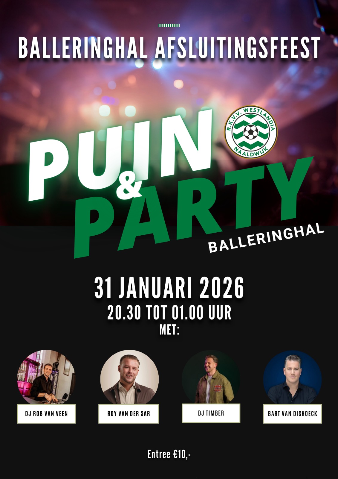Kaarten nu te kopen! Puin & Party, het Balleringhall afsluitingsfeest!