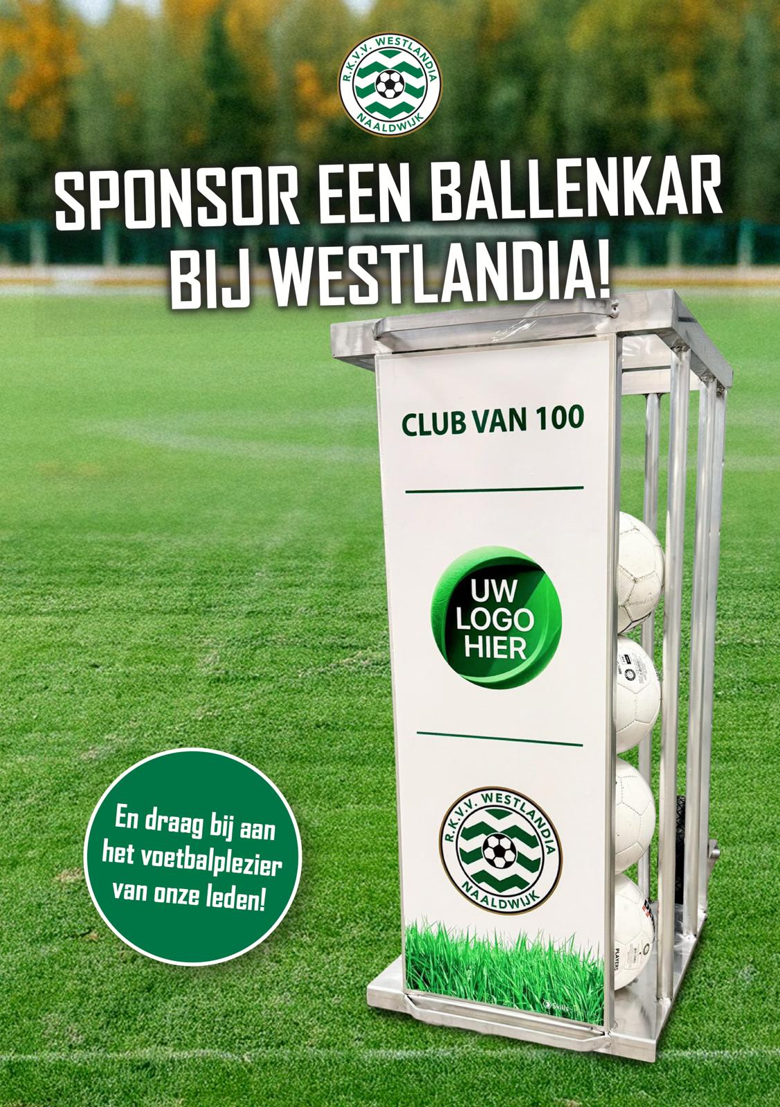 Sponsor een ballenkar bij Westlandia! ⚽💚