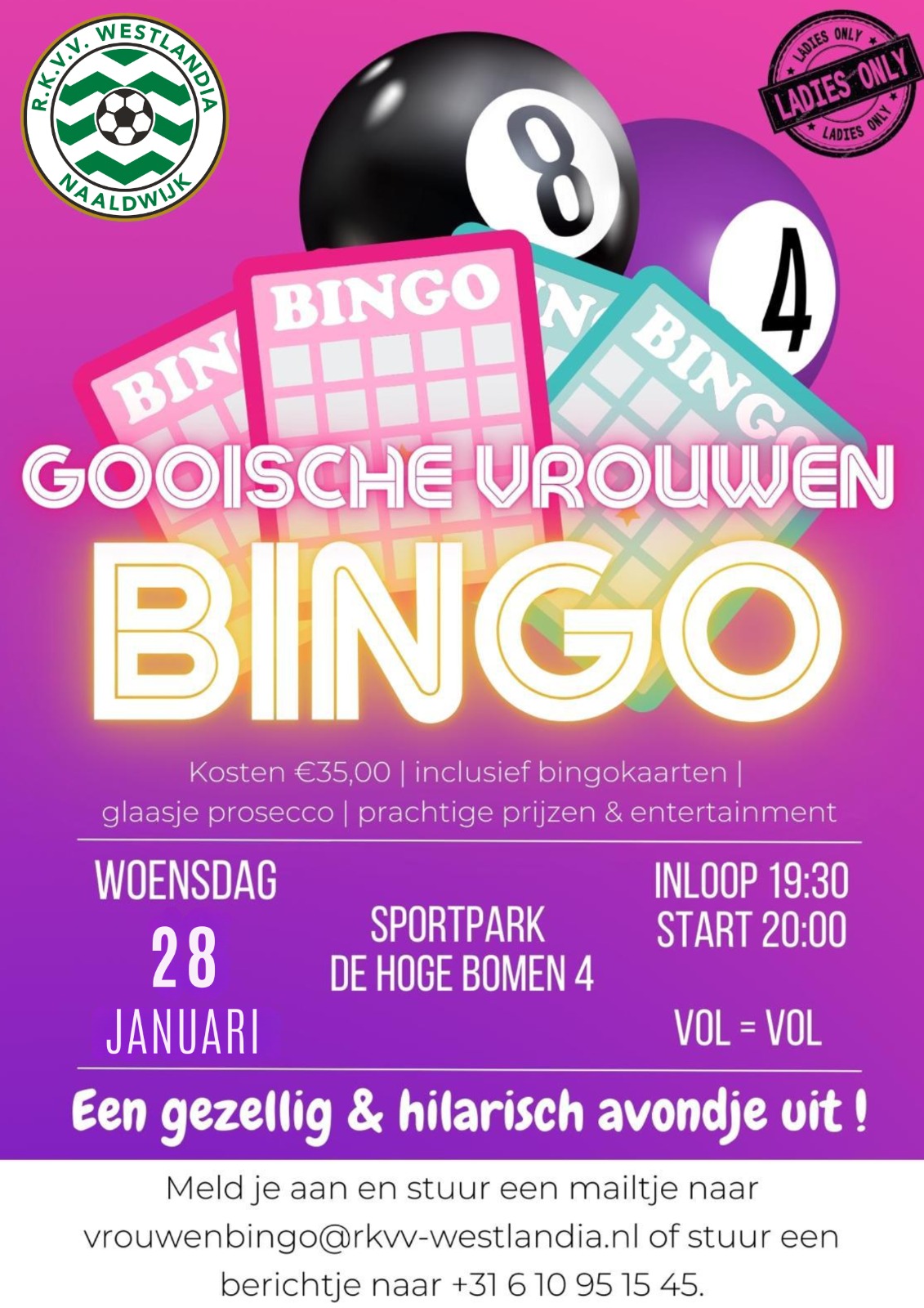 Gooische Vrouwen Bingo - Ladies Only🩷