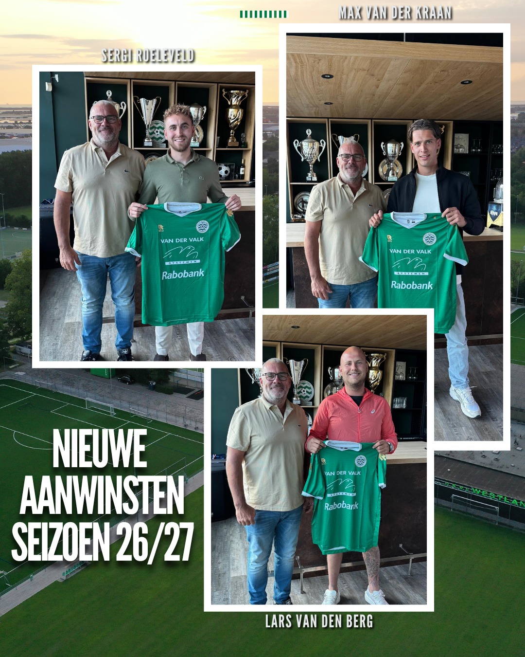 Selectienieuws - 3 aanwinsten en 1 verlenging!