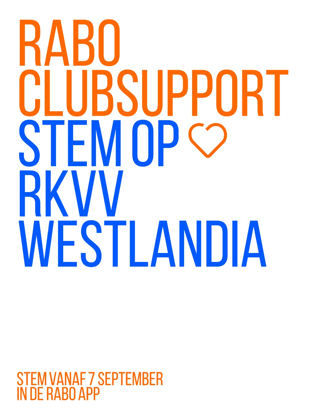 Stem op Westlandia met Rabo ClubSupport!